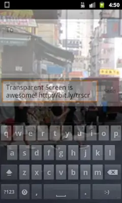 Transparent Screen android App screenshot 1